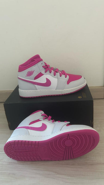 Nike Air Jordan 1 MID Größe wählbar in weiss/pink