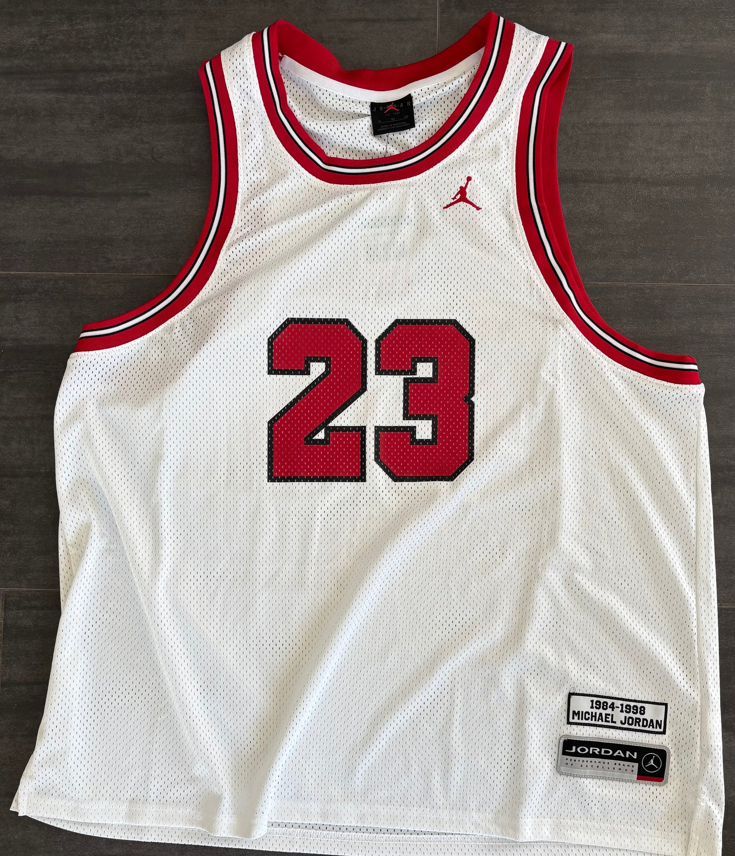 Nike Jordan Trikot, Größe XL in weiss/rot