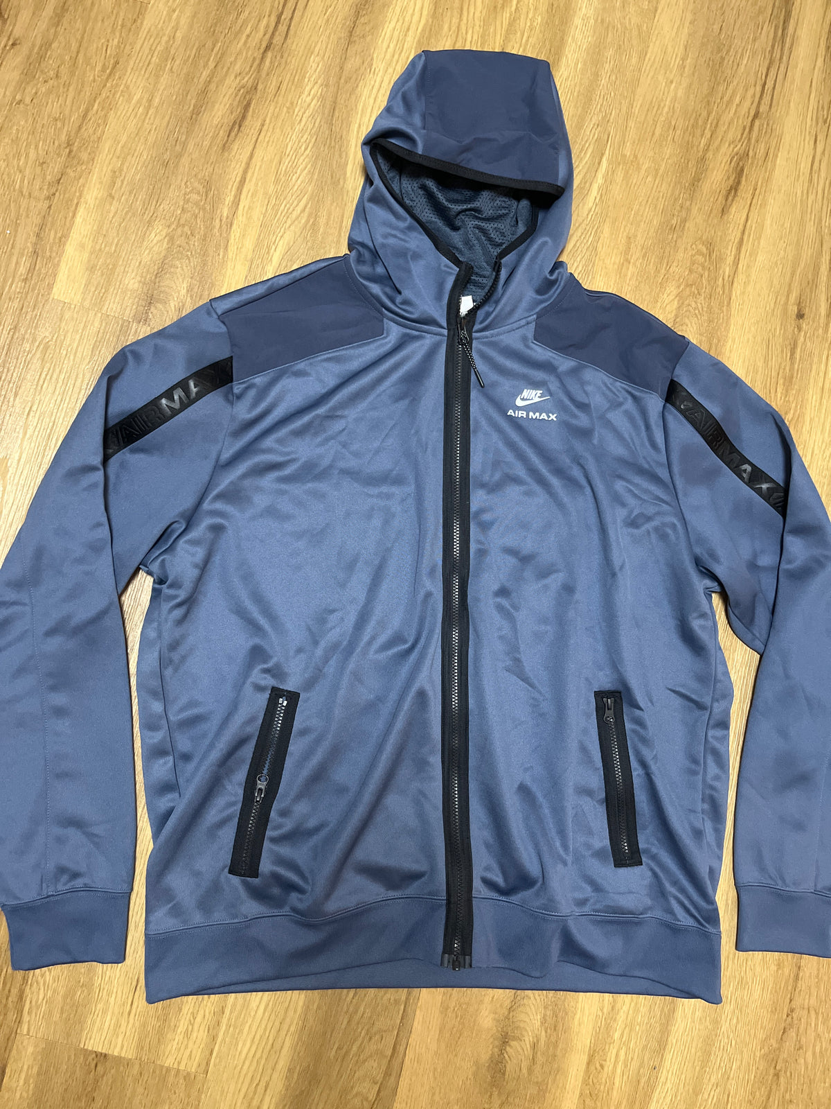 Nike Airmax Herren Jacke in dunkelblau/schwarz, Größe XXL