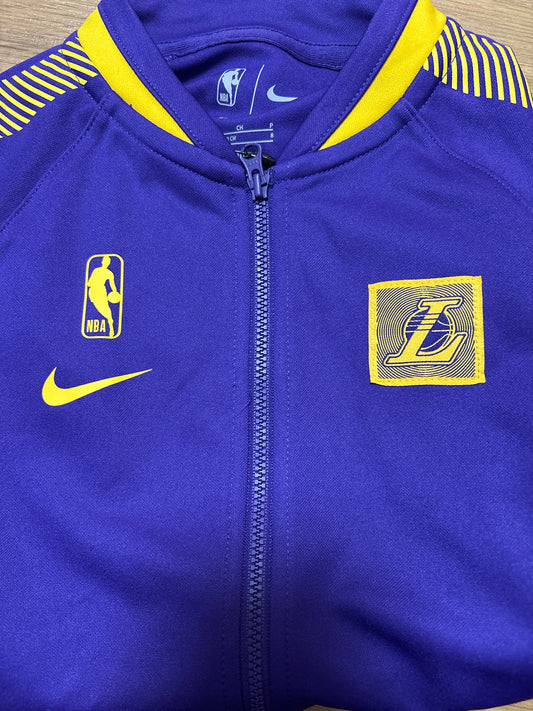 Nike NBA Kinder Jacke schwarz/lila/gelb Los Angeles Lakers, Größe wählbar
