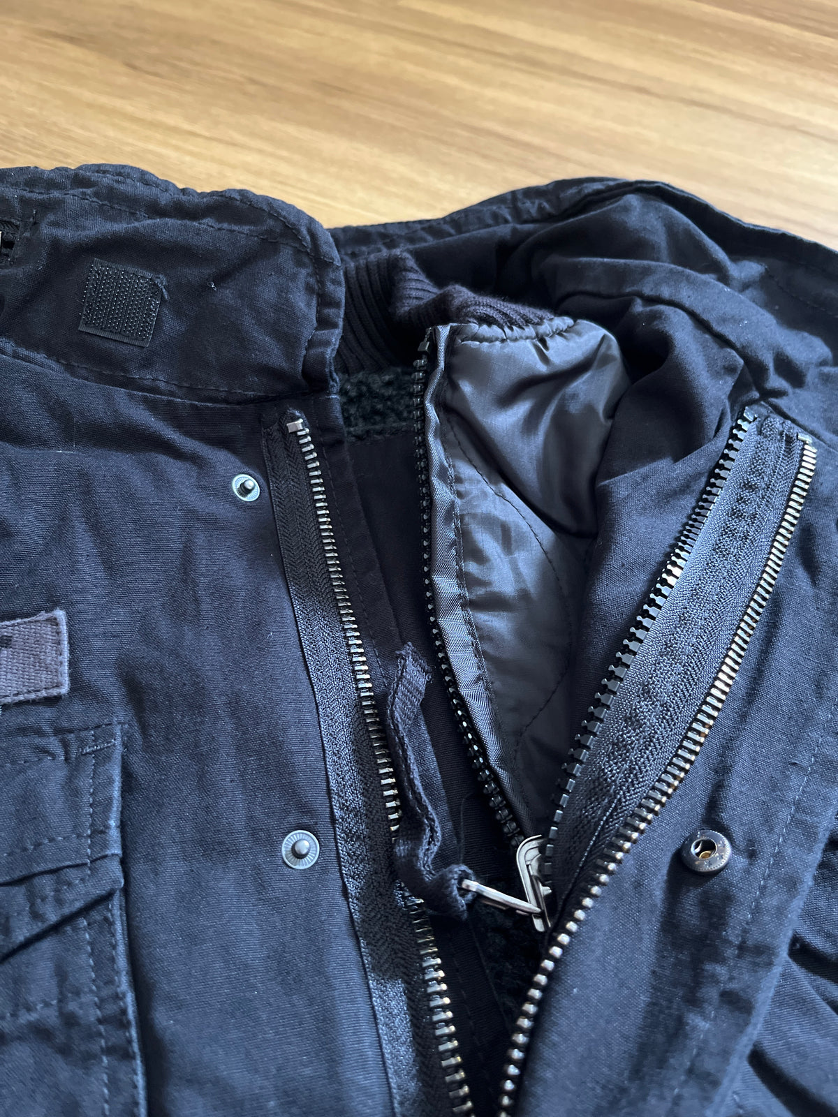 Brandit M65 Giant Winterjacke „3in1“ mit Fleece in schwarz, Größe wählbar