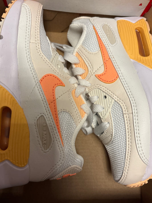 Nike Air Max 90 Kinder Mesh in weiss/orange,Grösse 28