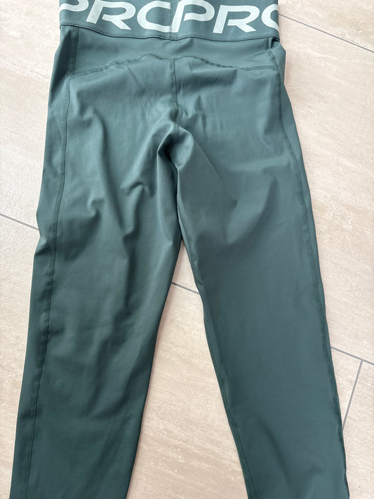 Nike Frauen Leggins in grün, Nike Pro, Größe S