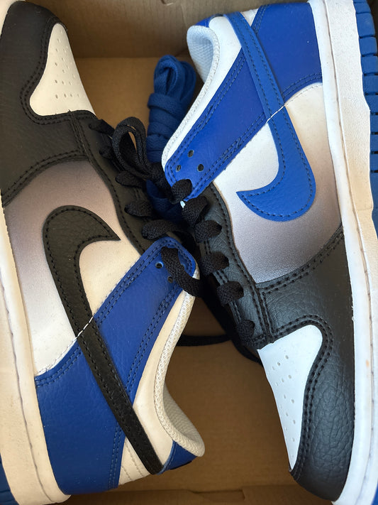 Nike Dunk low blau/weiss/schwarz, Größe 37,5
