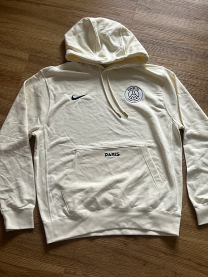 Nike x Paris Saint Germain Hoodie in creme, Größe M
