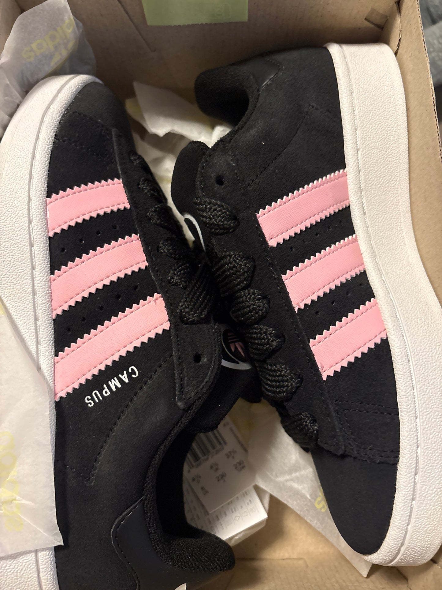 Adidas Campus, schwarz/rosa, Größe wählbar
