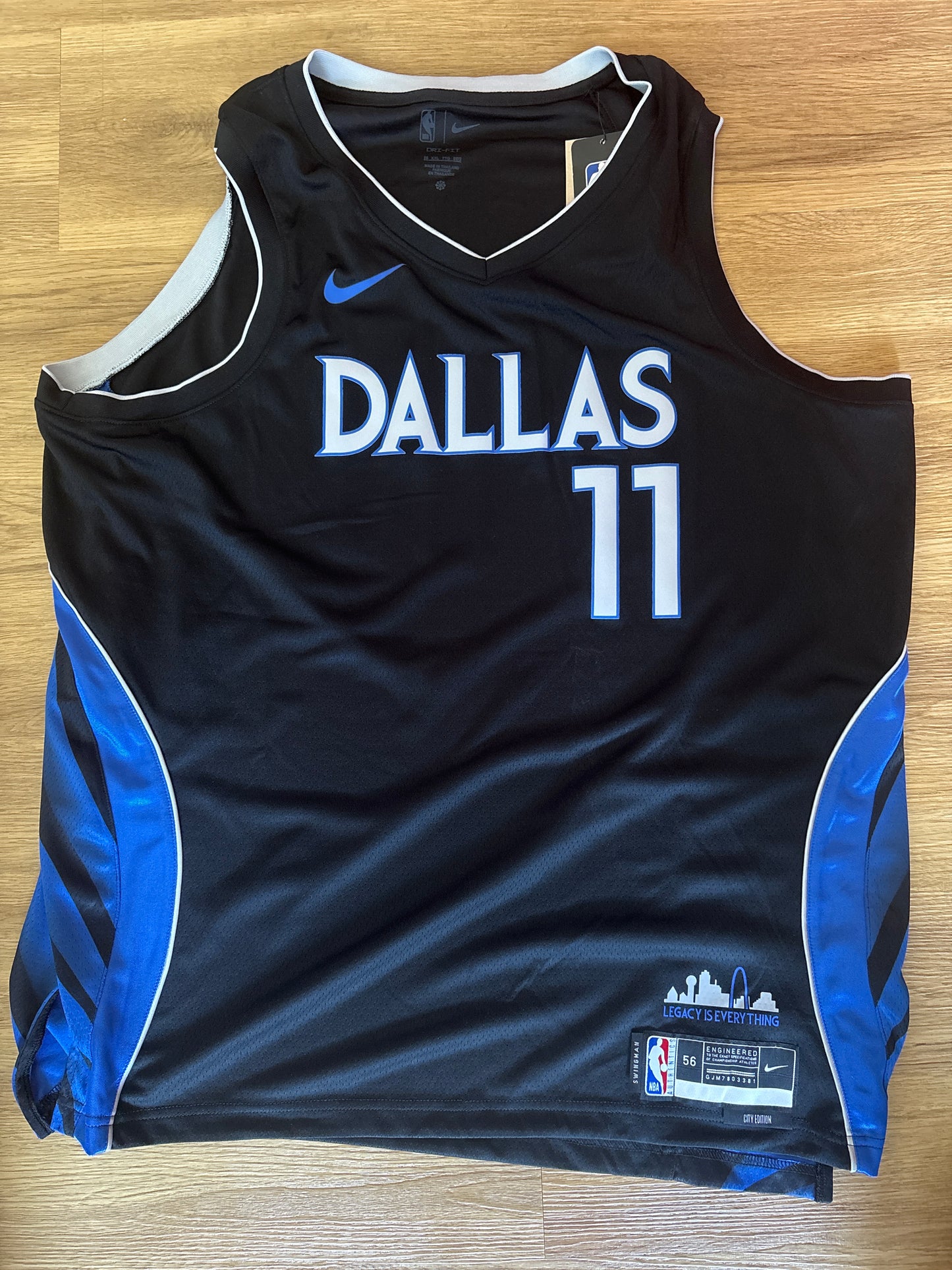 Nike NBA Trikot Dallas Mavericks, Größe wählbar in schwarz/blau