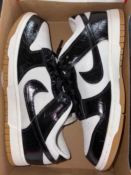 Nike Dunk low weiss/schwarz LX, Größe 42