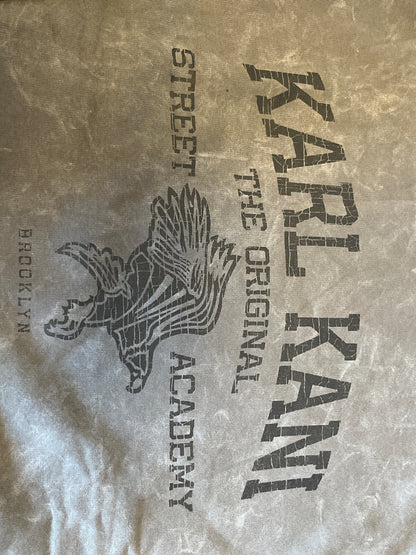 Karl Kani Pullover in grau/verwaschen, Größe L