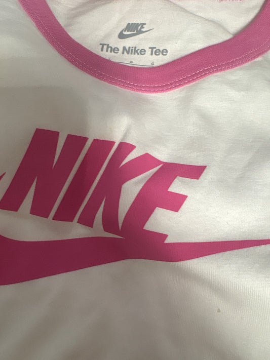 Nike Frauen Shirt, Größe wählbar in weiss/rosa
