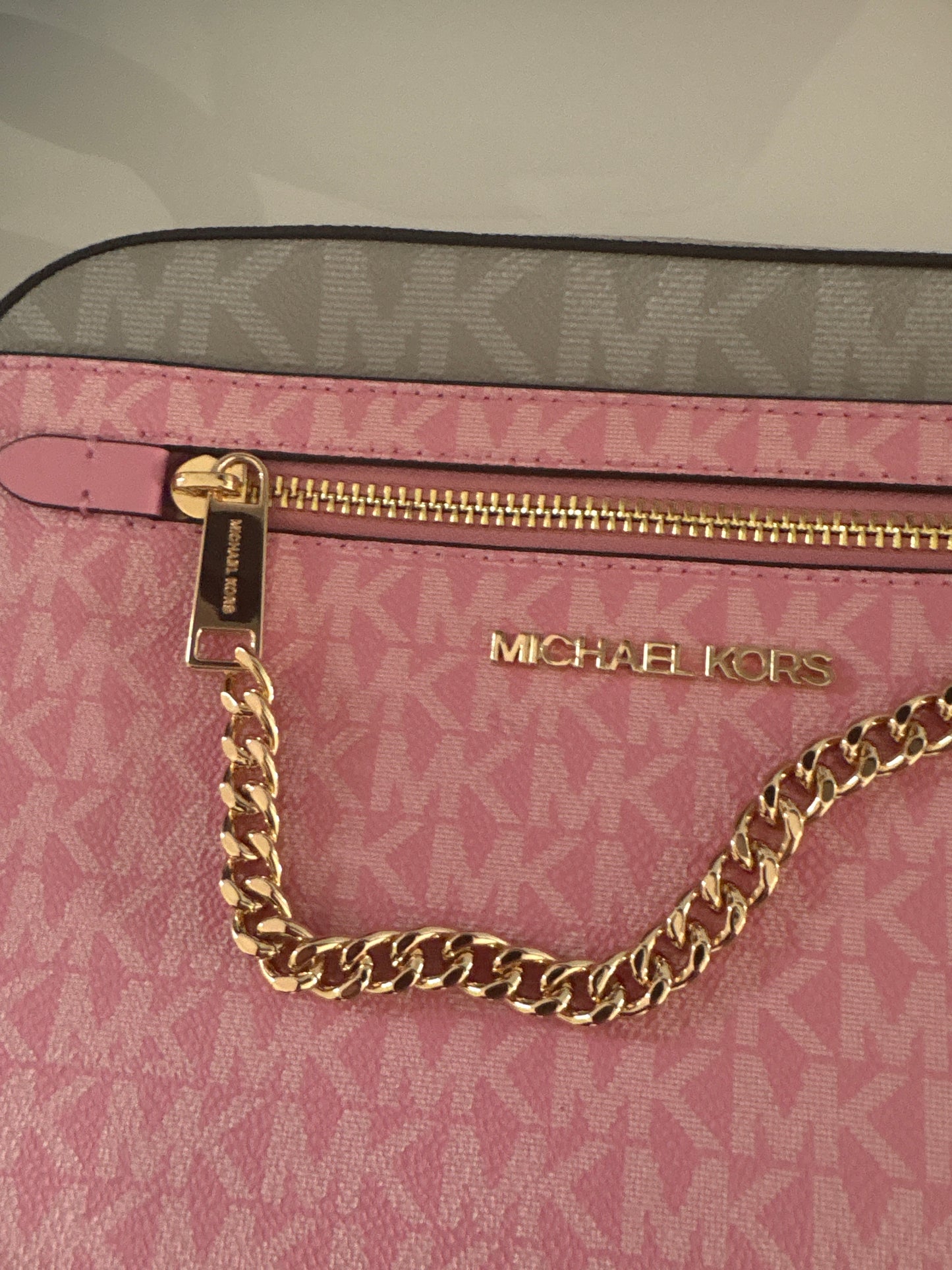 Michael Kors Jet Set Travel Crossbody Tasche in rosa/multi
