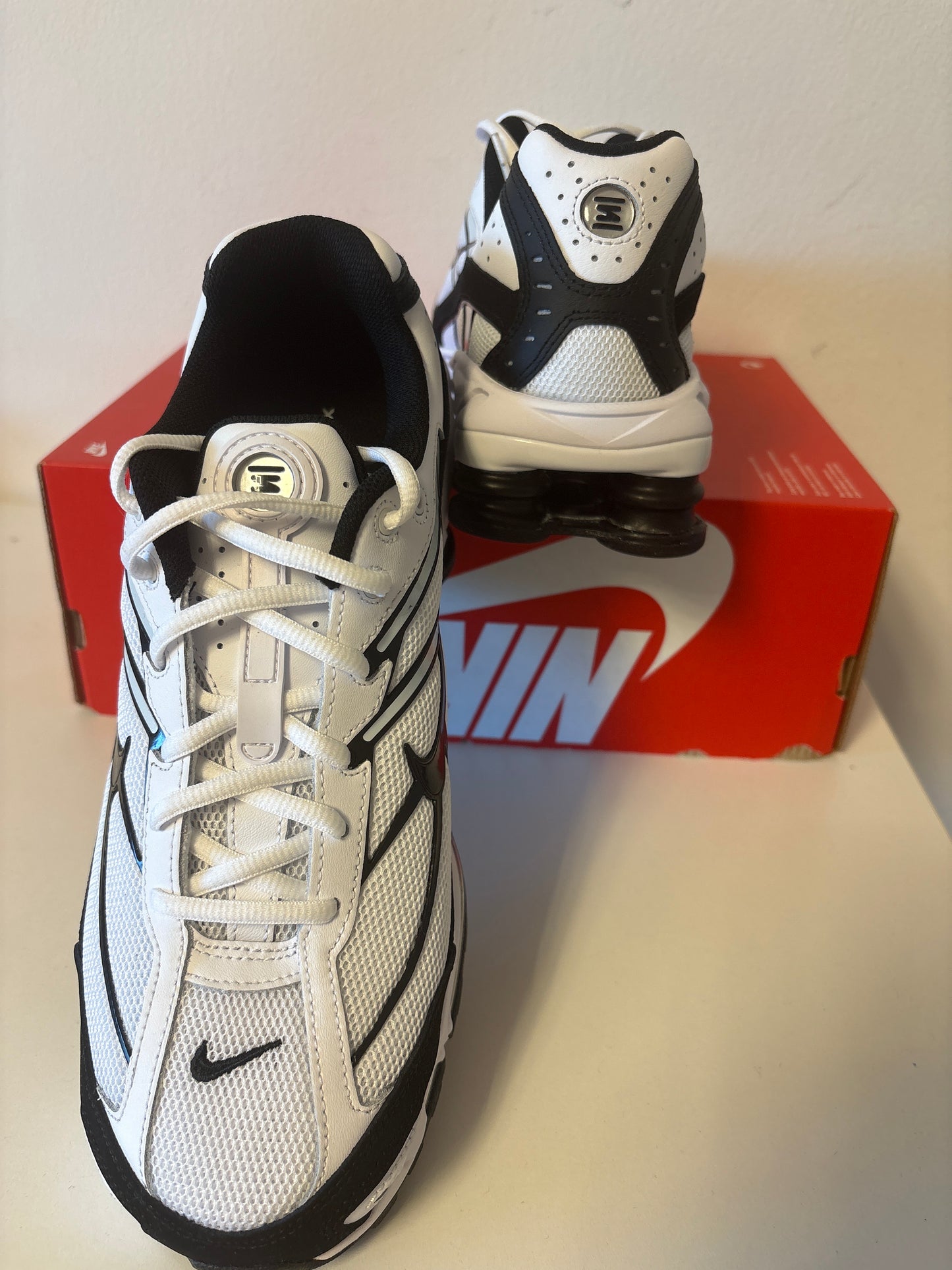 Nike Shox Ride 2 in weiß/schwarz, Größe 44