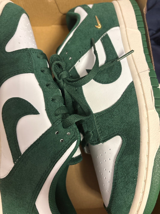 Nike Dunk low weiss/grün, Größe 42,5