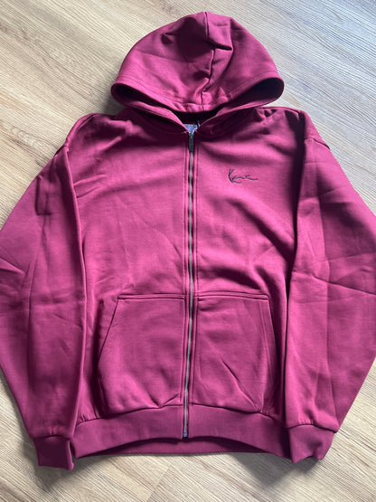 Karl Kani Joggingjacke in rot, Größe XL