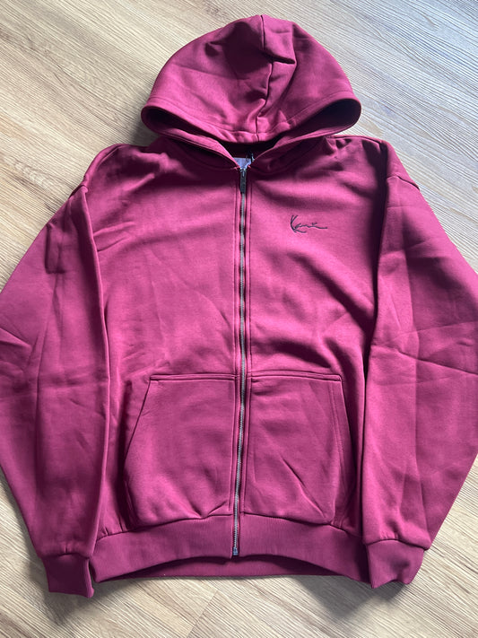 Karl Kani Joggingjacke in rot, Größe XL
