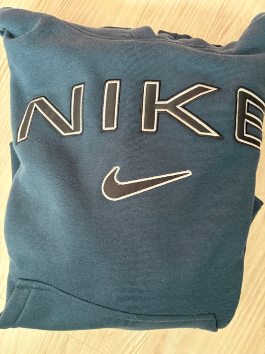 Nike Damen Hoodie Größe wählbar in blau/grün