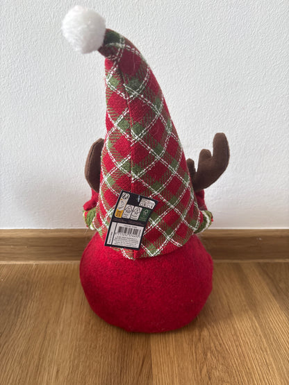 Deko Weihnachtszwerg groß rot