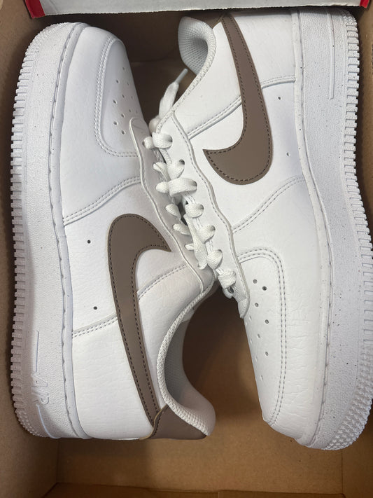 Nike Air Force 1 weiss/braun, Größe 35,5