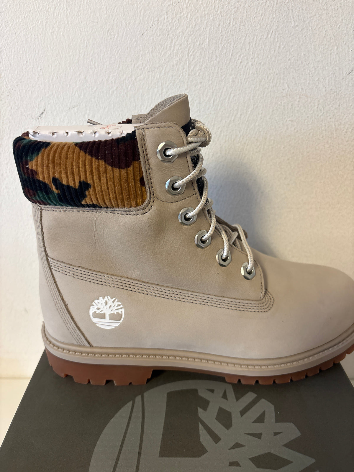 Timberland Heritage 6 in Waterproof Boot, grau/camo, Größe wählbar