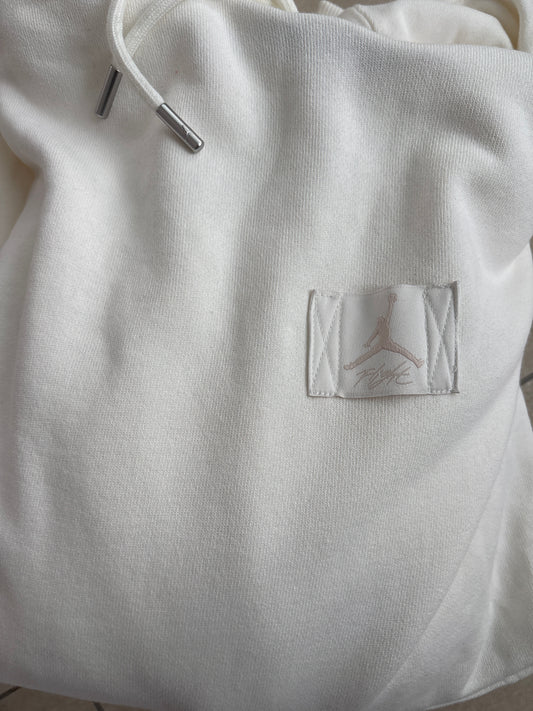 Nike Frauen Jordan Hoodie, Größe XL in hellcreme
