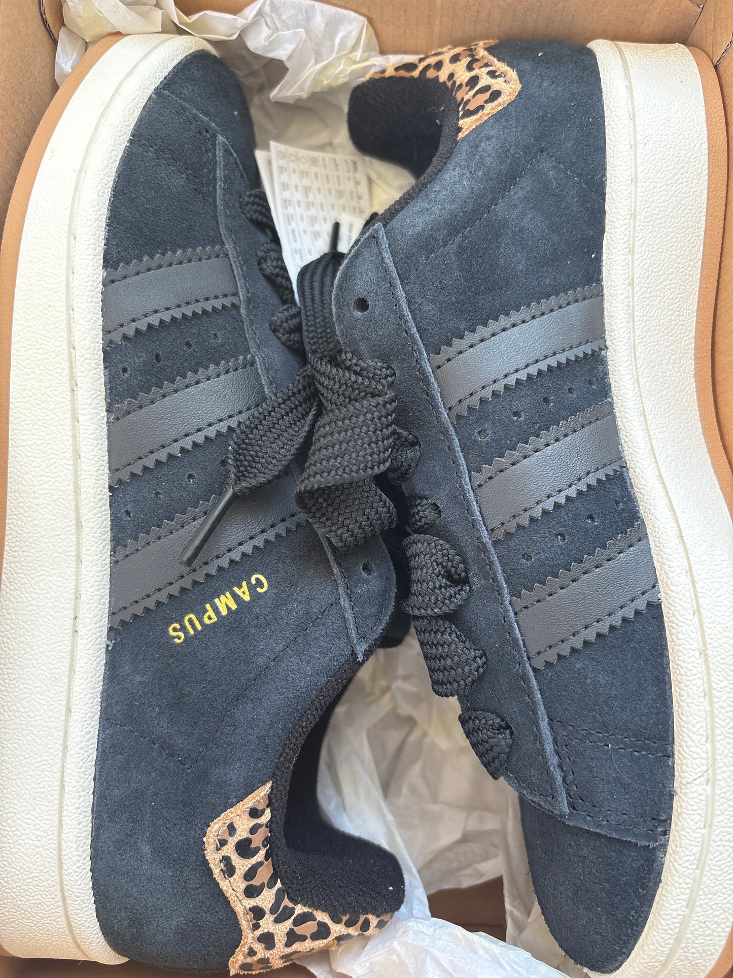 Adidas Campus, schwarz/tiger, Größe wählbar