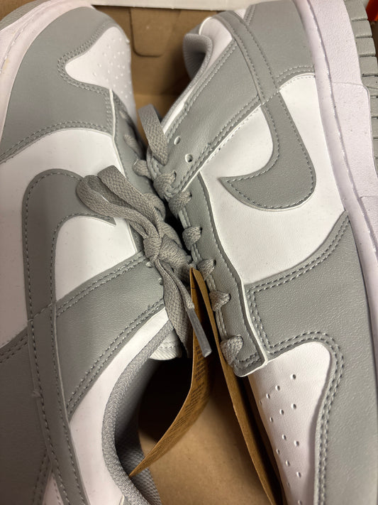Nike Dunk low weiss/grau, Größe 44,5