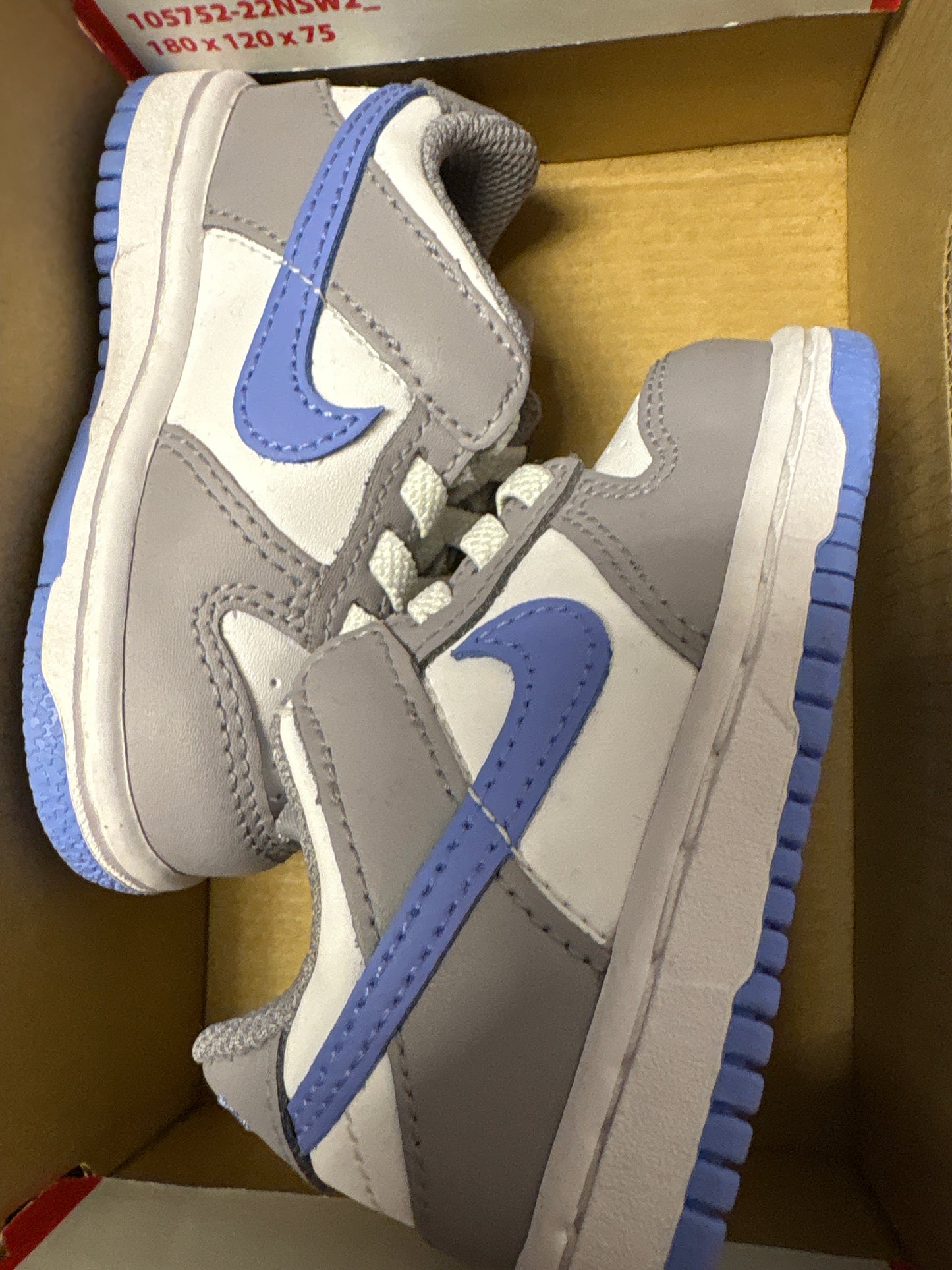 Nike Dunk low weiss/grau/blau, Größe wählbar