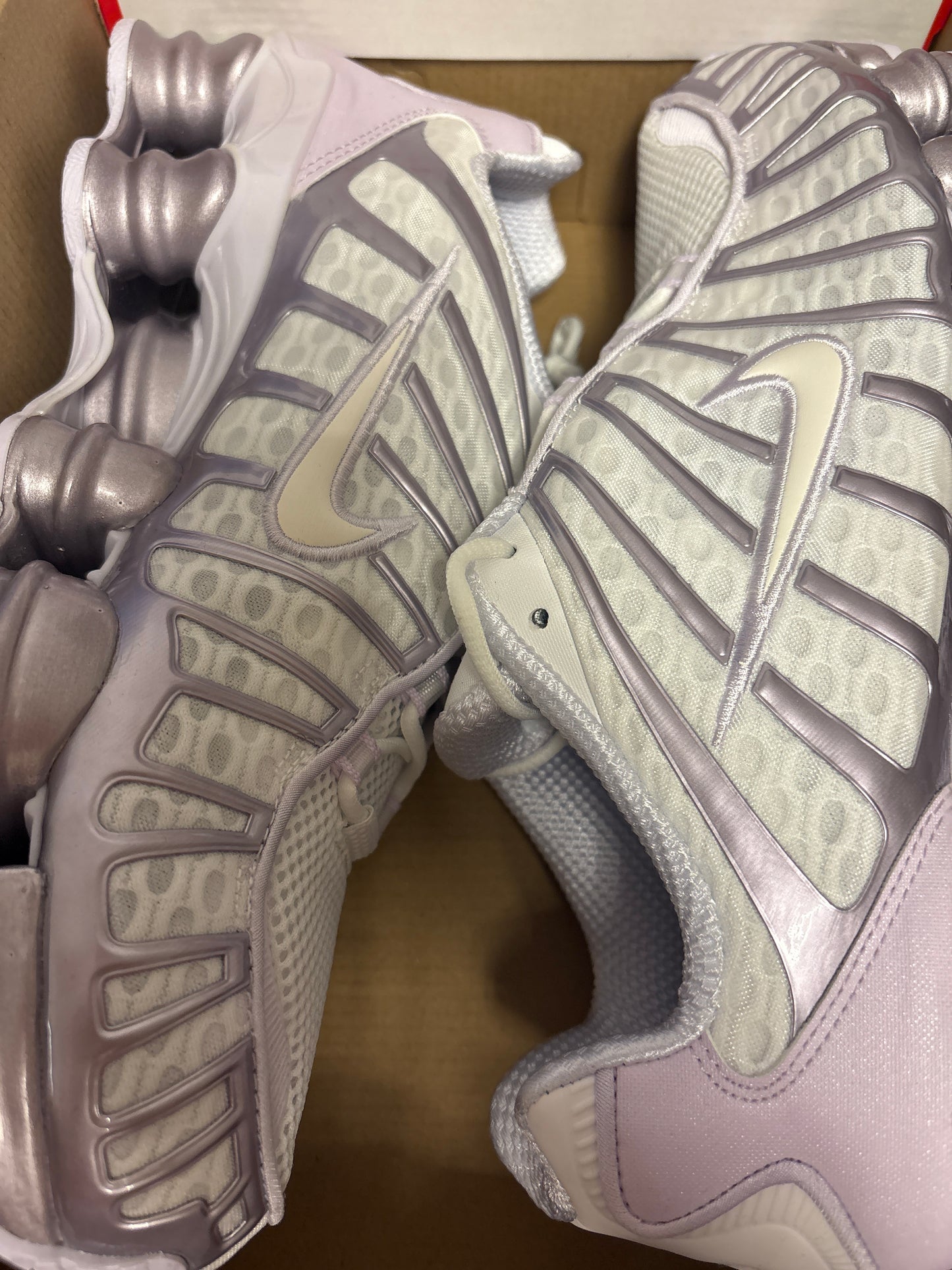 Nike Shox TL in silber/flieder/weiss , Größe wählbar