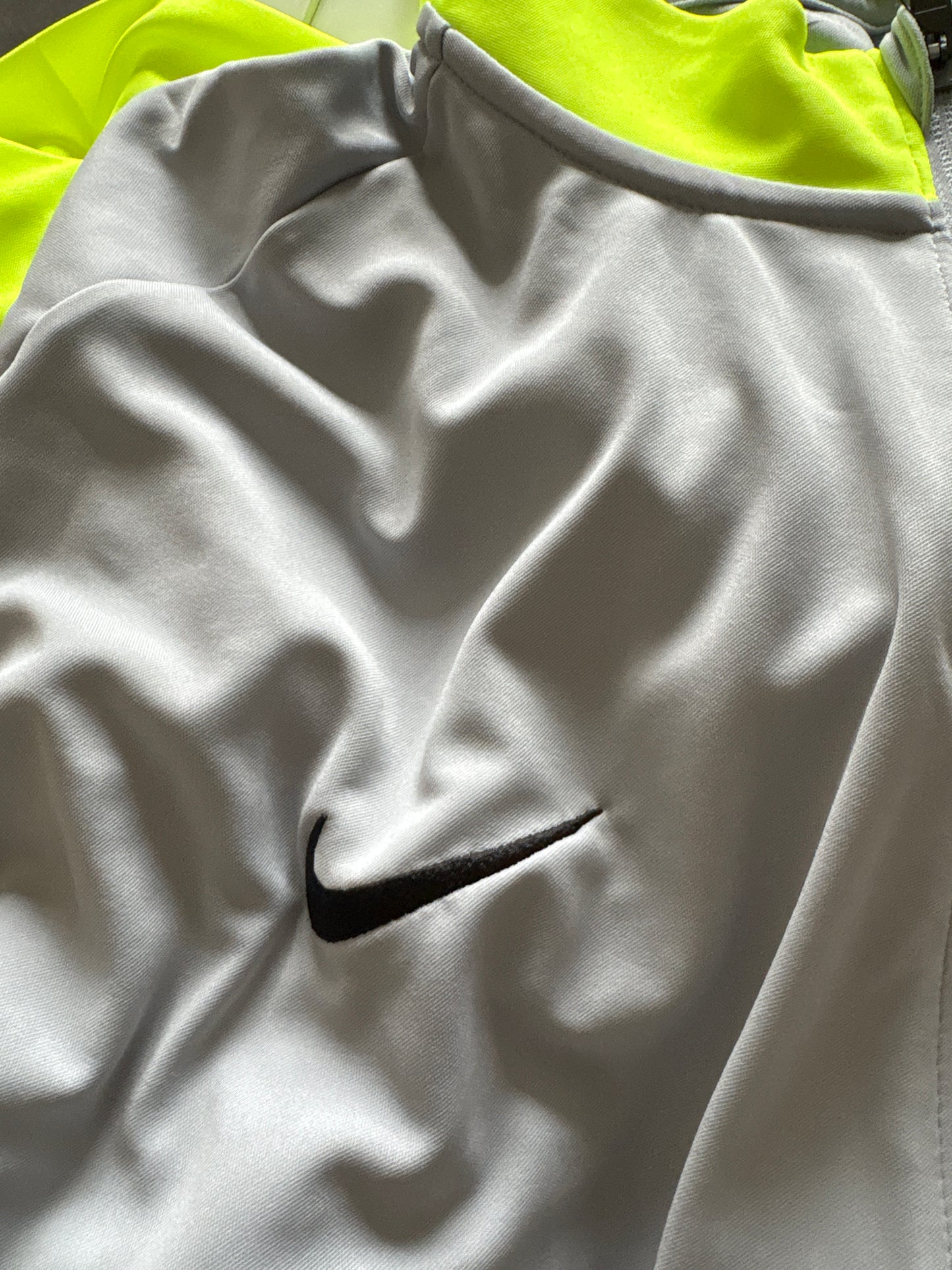 Nike Trainingsjacke, grau/neon/schwarz, Größe XXXL