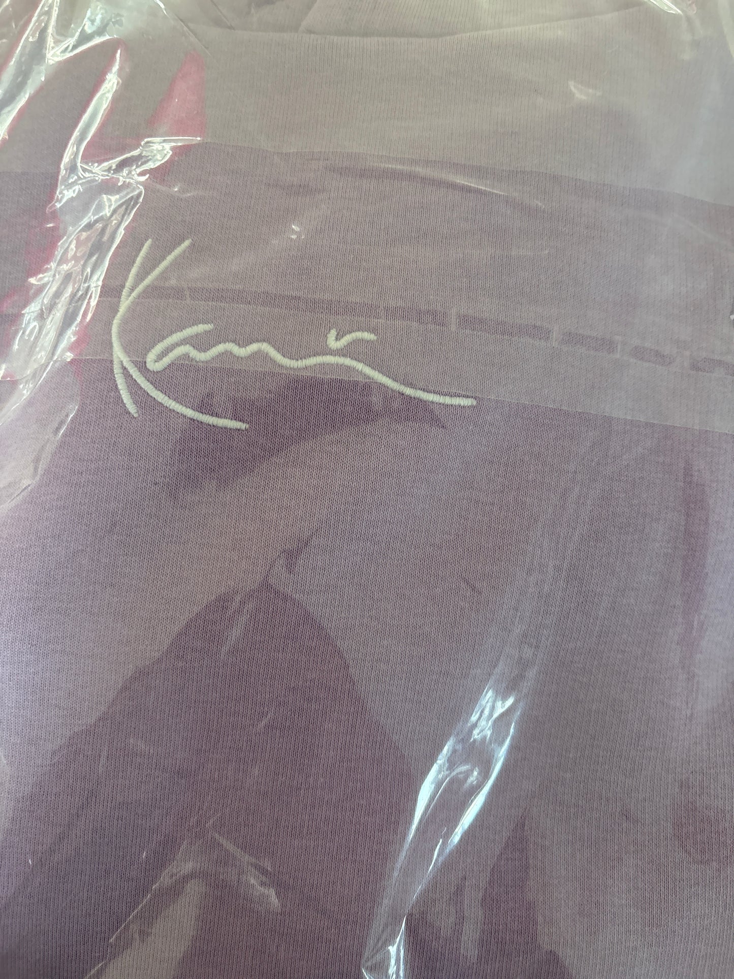 Karl Kani Hoodie, Größe L in Flieder