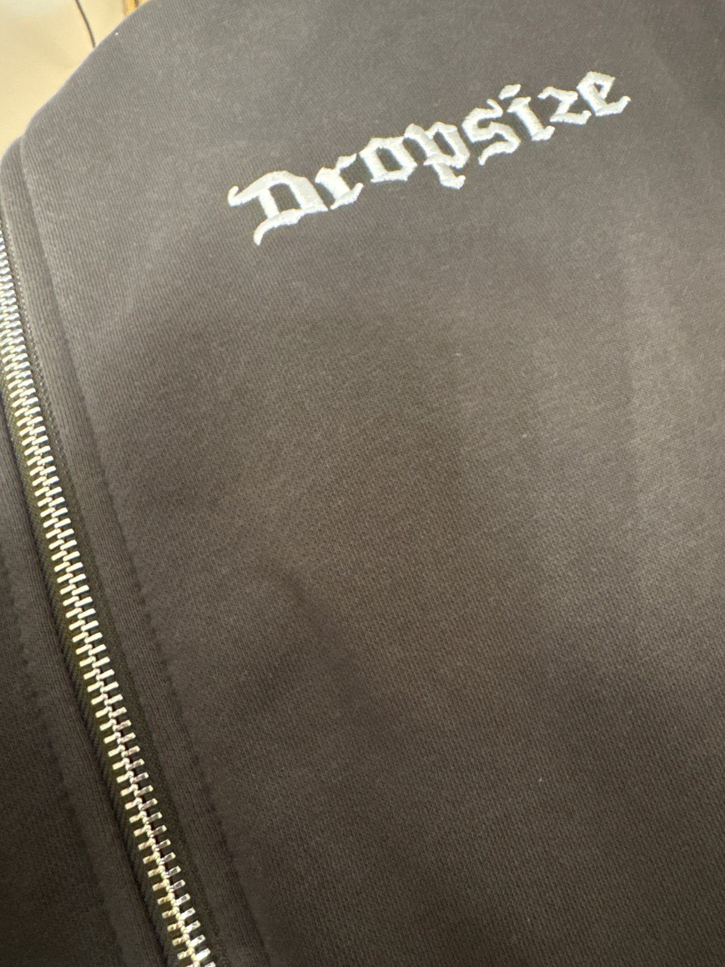 Dropsize Joggingjacke in dunkelgrau, Größe XL