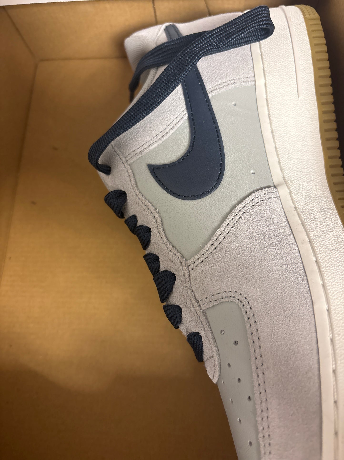 Nike Air Force 1 grau/blau, Größe 44