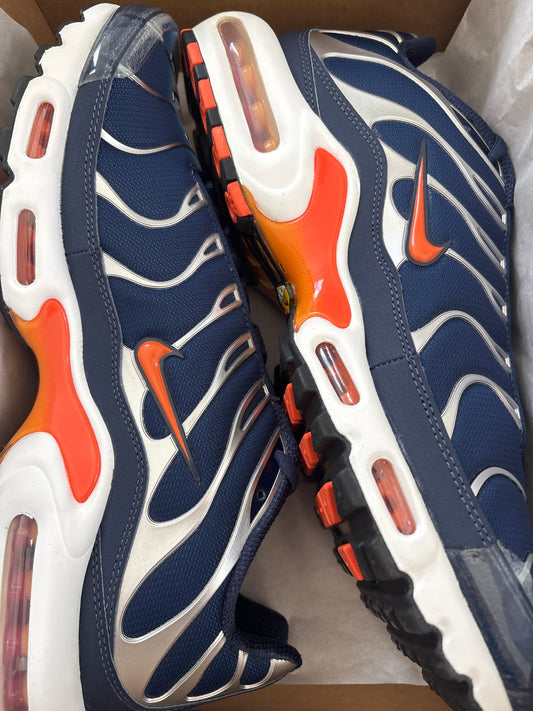 Nike Air Max Plus TN blau/silber/orange, Gr. Wählbar