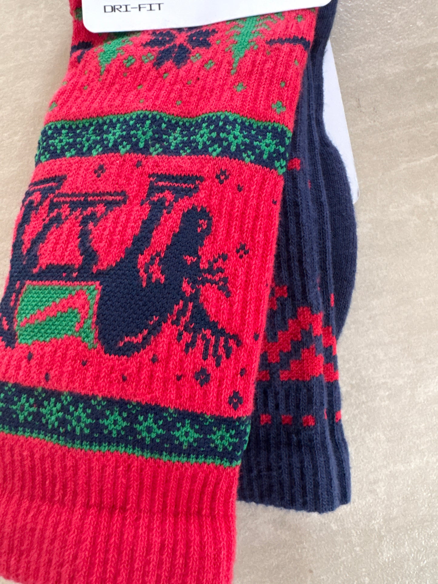 Nike Socken Weihnachten , 3er Pack, verschiedene Farben, Größe 42-46