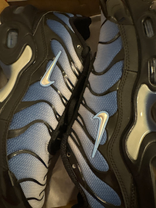 Nike Air Max Plus TN, schwarz/blau/silber, Größe 36,5