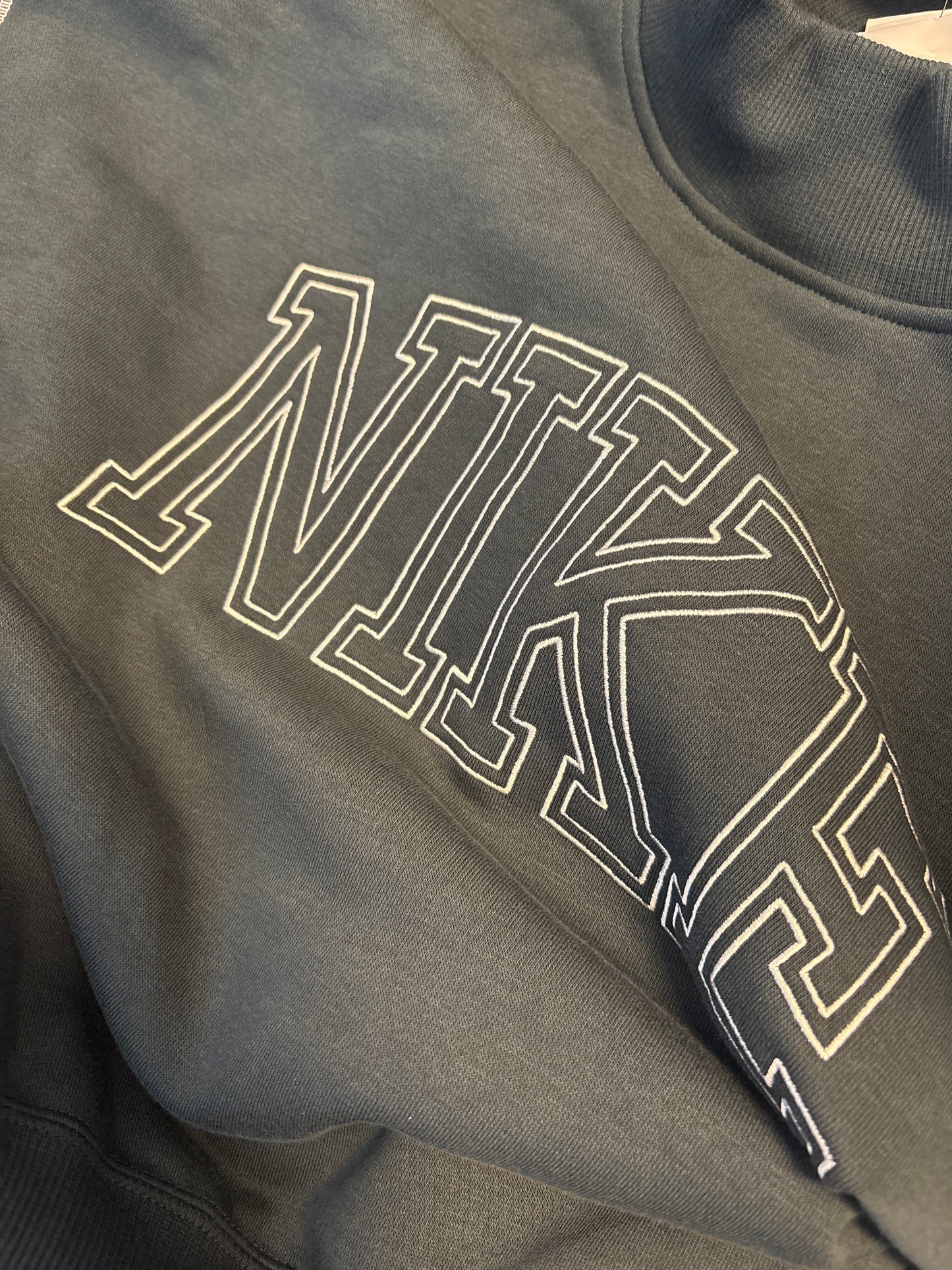 Nike Damen Pulli Größe wählbar in dunkelgrün/weiss
