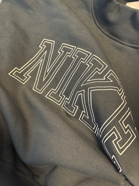 Nike Damen Pulli Größe wählbar in dunkelgrün/weiss