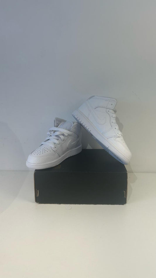 Nike Jordan 1 MID, in weiss, Größe 28