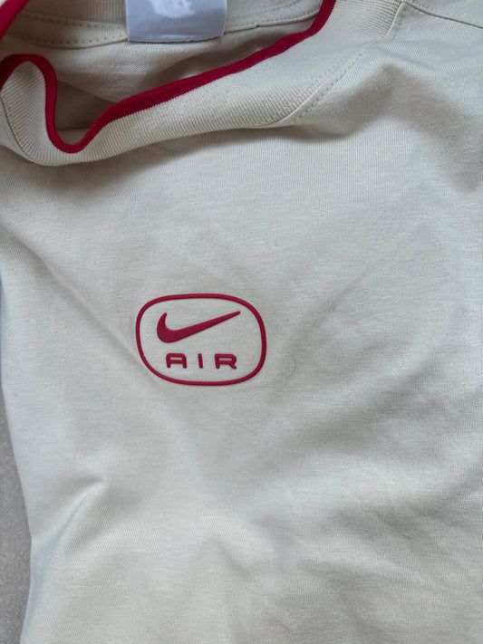 Nike Shirt , creme/rot, Größe wählbar