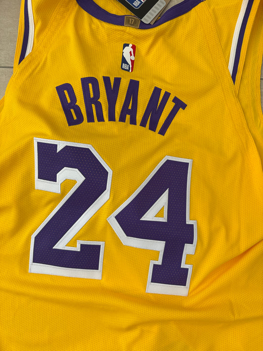 Nike NBA Trikot Los Angeles Lakers, Größe wählbar, gelb/lila