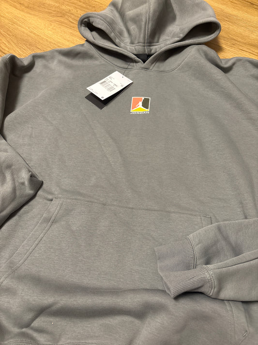 Jordan Hoodie in grün mit Backprint, Größe XXL