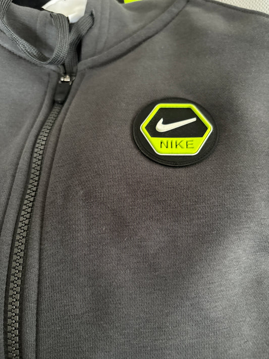 Nike Joggingjacke in grau/neon, Größe wählbar