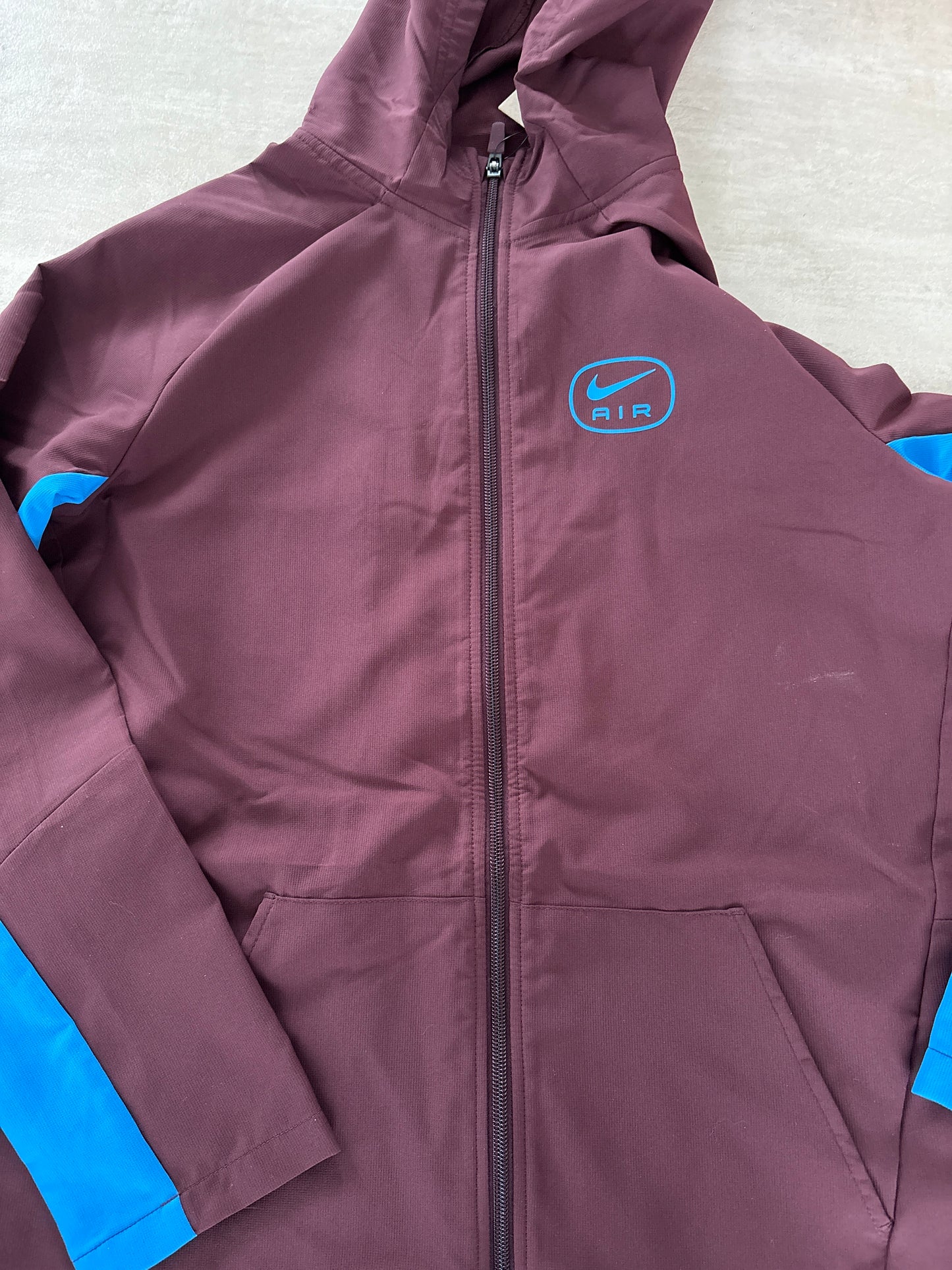Nike Windjacke Kinder weinrot/blau , Größe XL