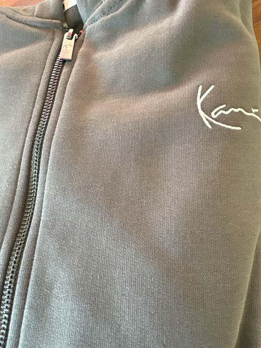 Karl Kani Joggingjacke, Größe XXL, dunkelgrau