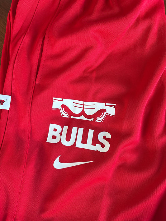 Nike Jogginghose Bulls Basketball  , rot , Größe wählbar