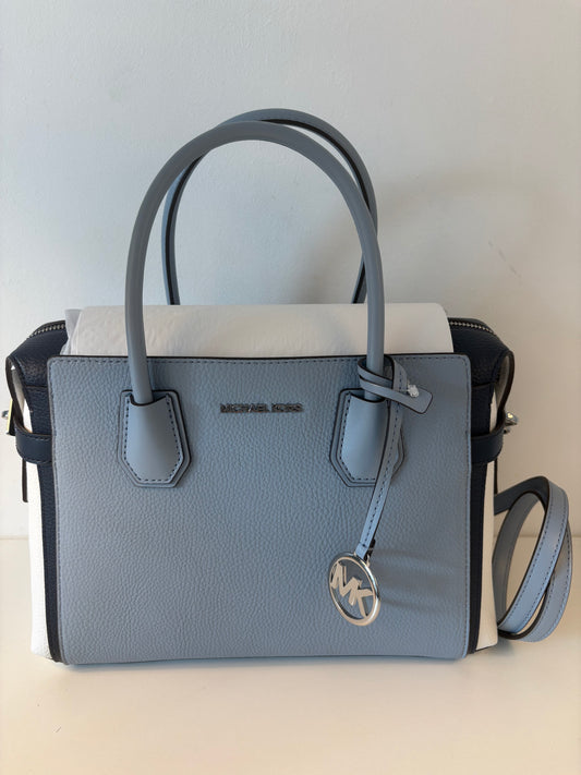 Michael Kors Mercer Medium in pale blau multi