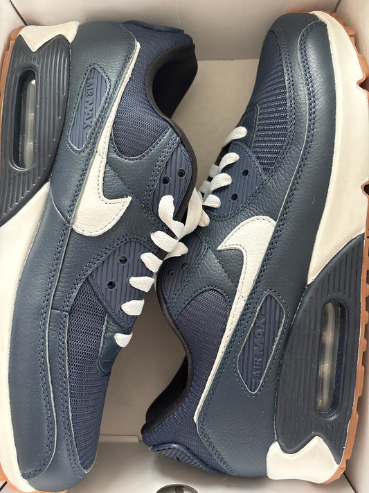 Nike AirMax 90, dunkelblau/weiss in Größe 44
