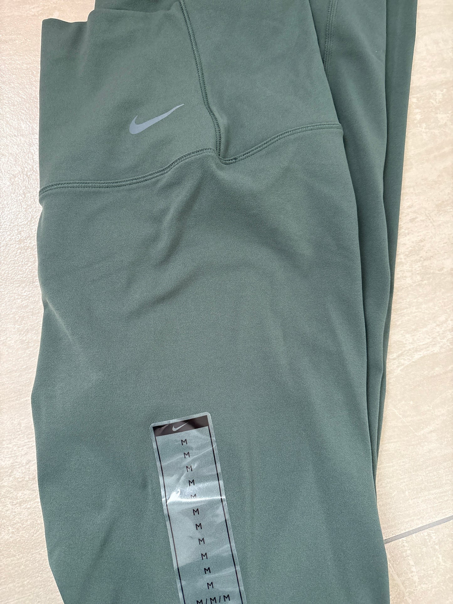 Nike Frauen Leggins in dunkelgrün , Größe M