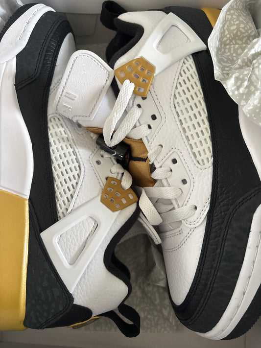 Nike Jordan Spizike Low, in weiss/schwarz/gold, Größe 40
