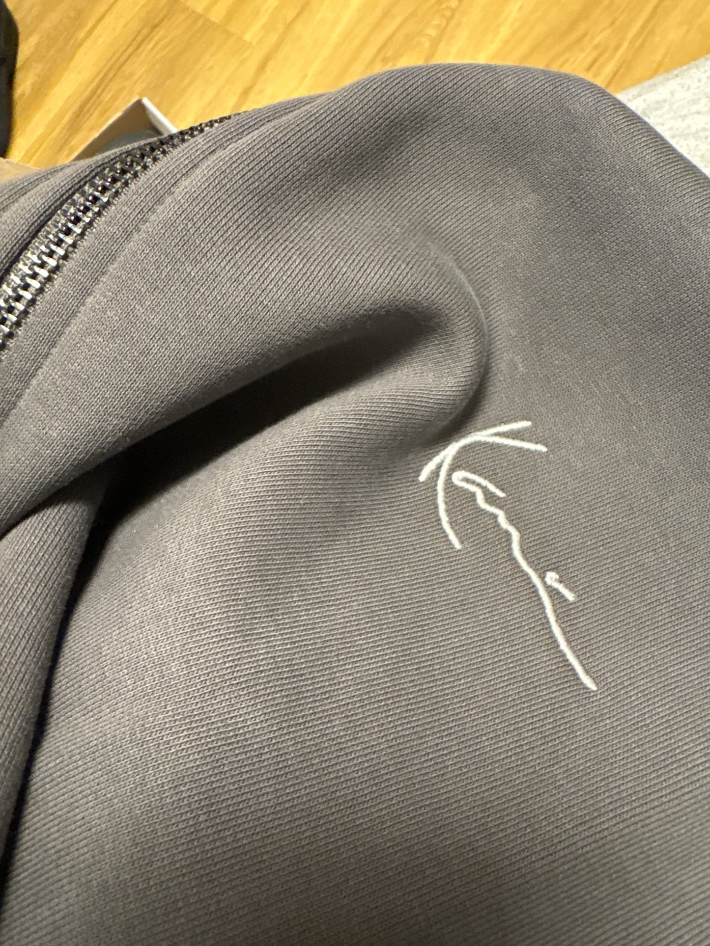 Karl Kani Joggingjacke in dunkelgrau, XXL